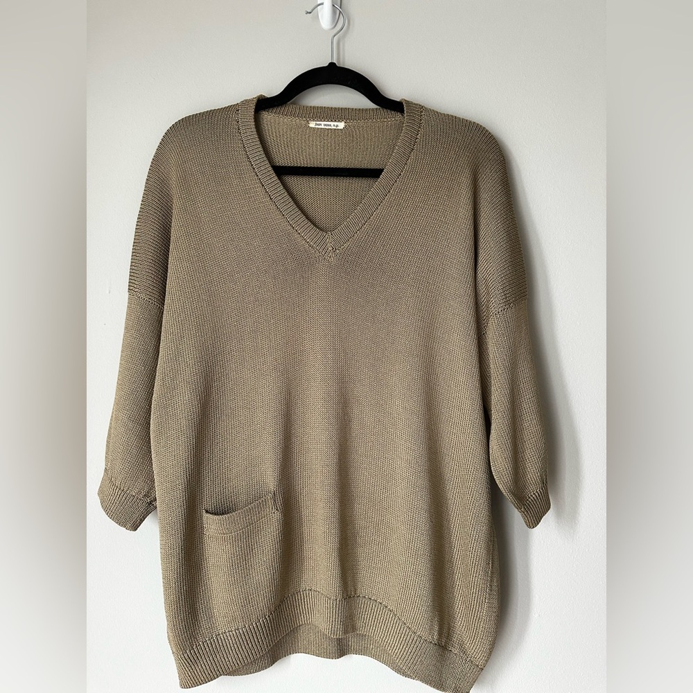 Joan Vass NY 100% Silk sweater Size:L